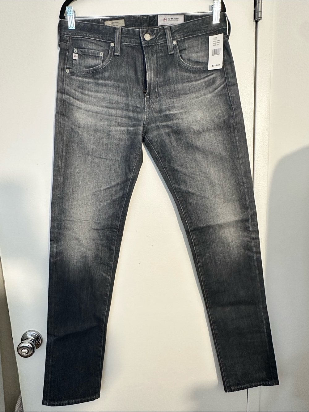 AG Adriano Goldschmied Men's Black Gray Nomad Jeans